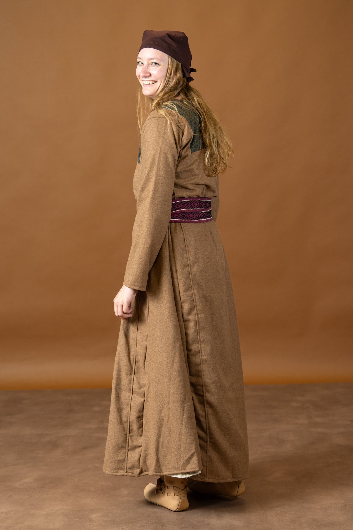 Vikinghoofddoek Marianne, set van 2, bruin & crème