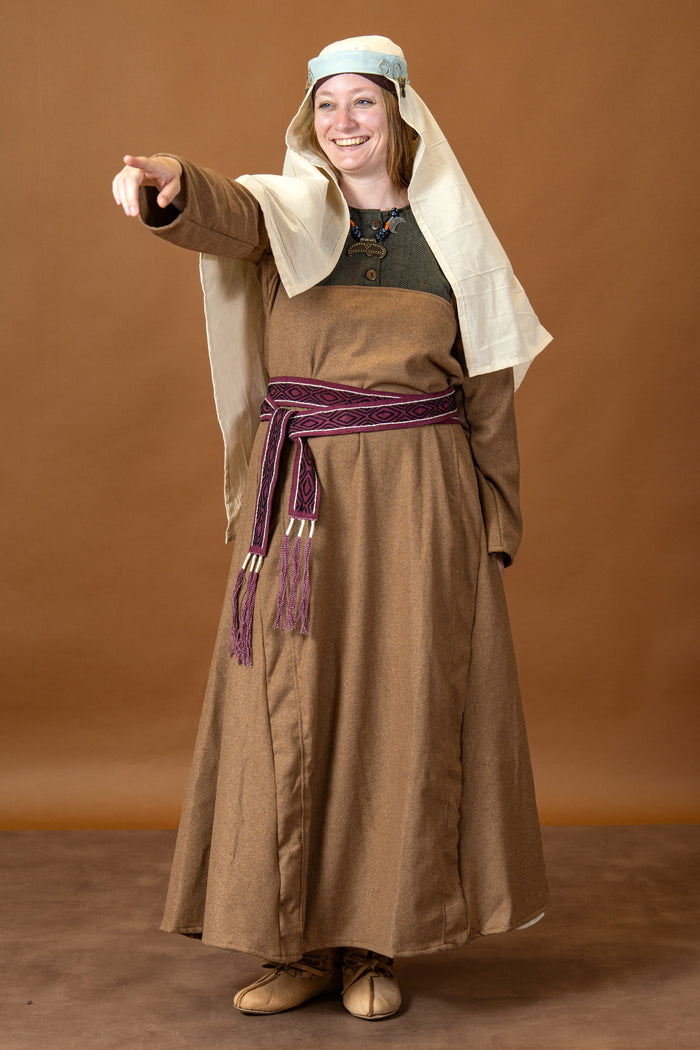 Rusvik Viking dress Jadwiga, sand, wool mix