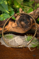 Vikingetorques med ravnehoveder, bronze