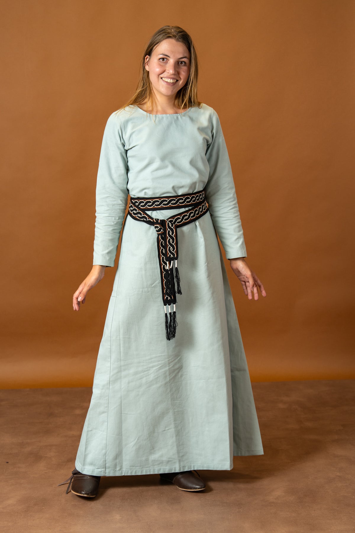 Viking dress Freya, light blue