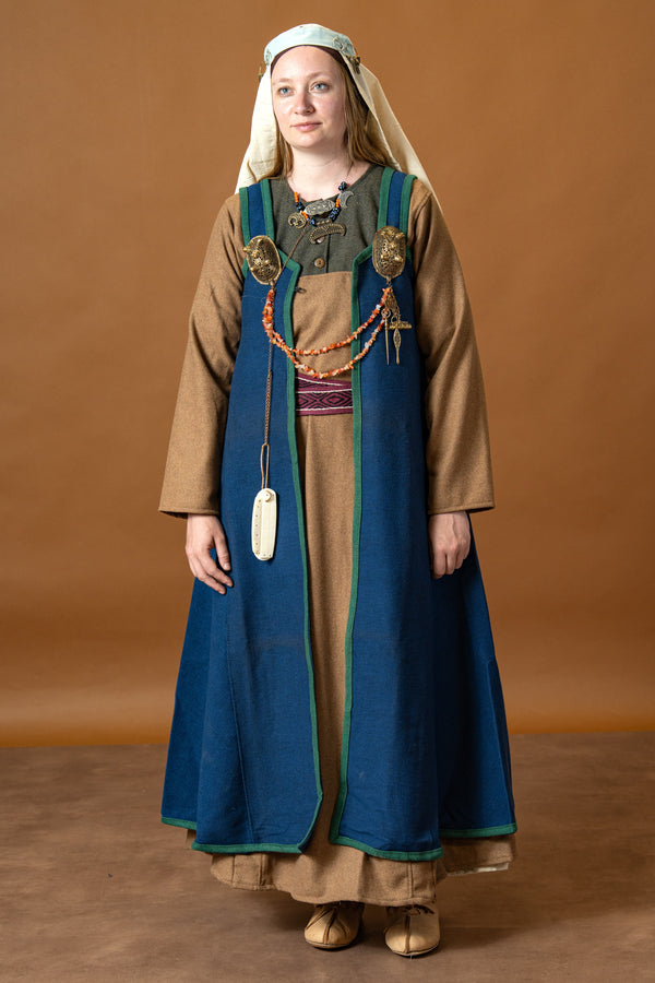 Rusvik Viking dress Katarzyna, blue-green