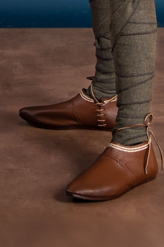 Normanniske sko, 1150–1350, brun