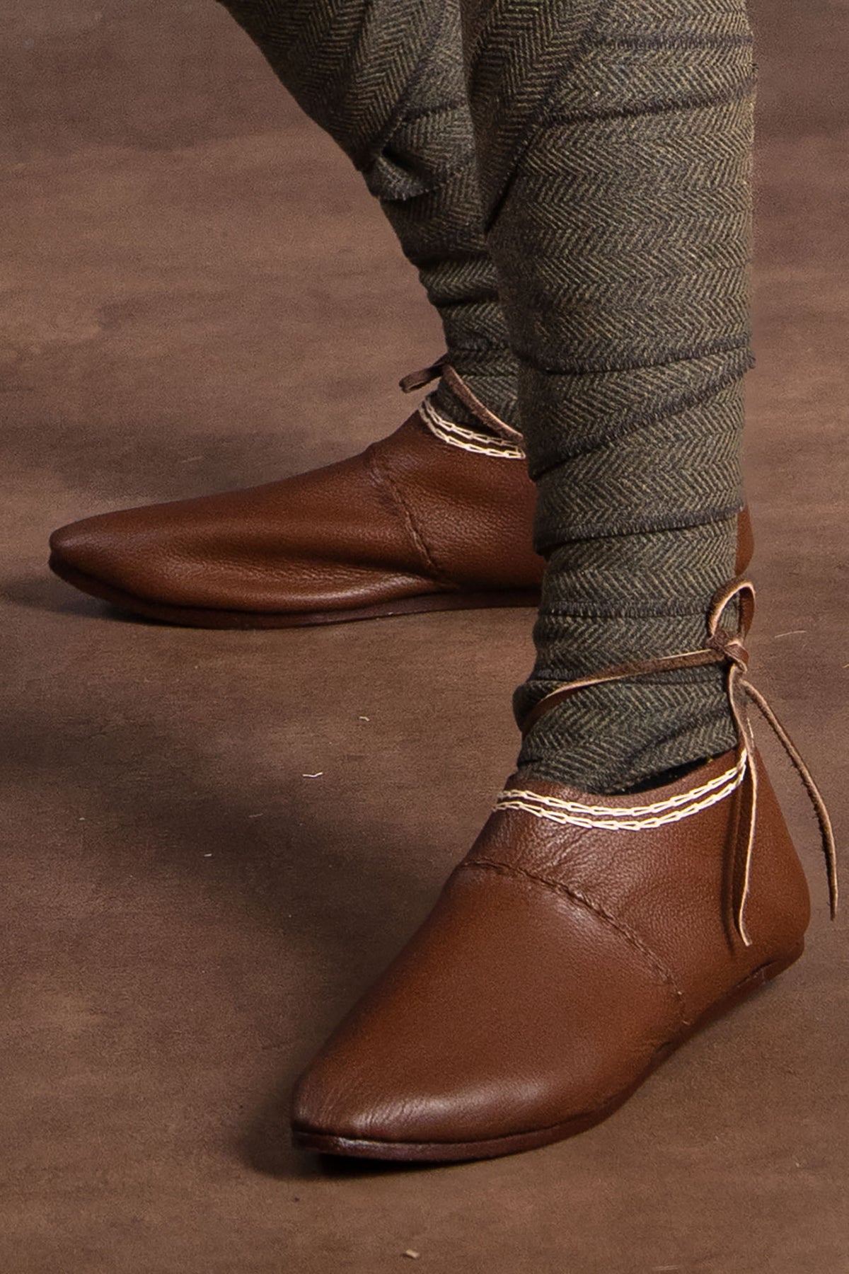 Normanniske sko, 1150–1350, brun