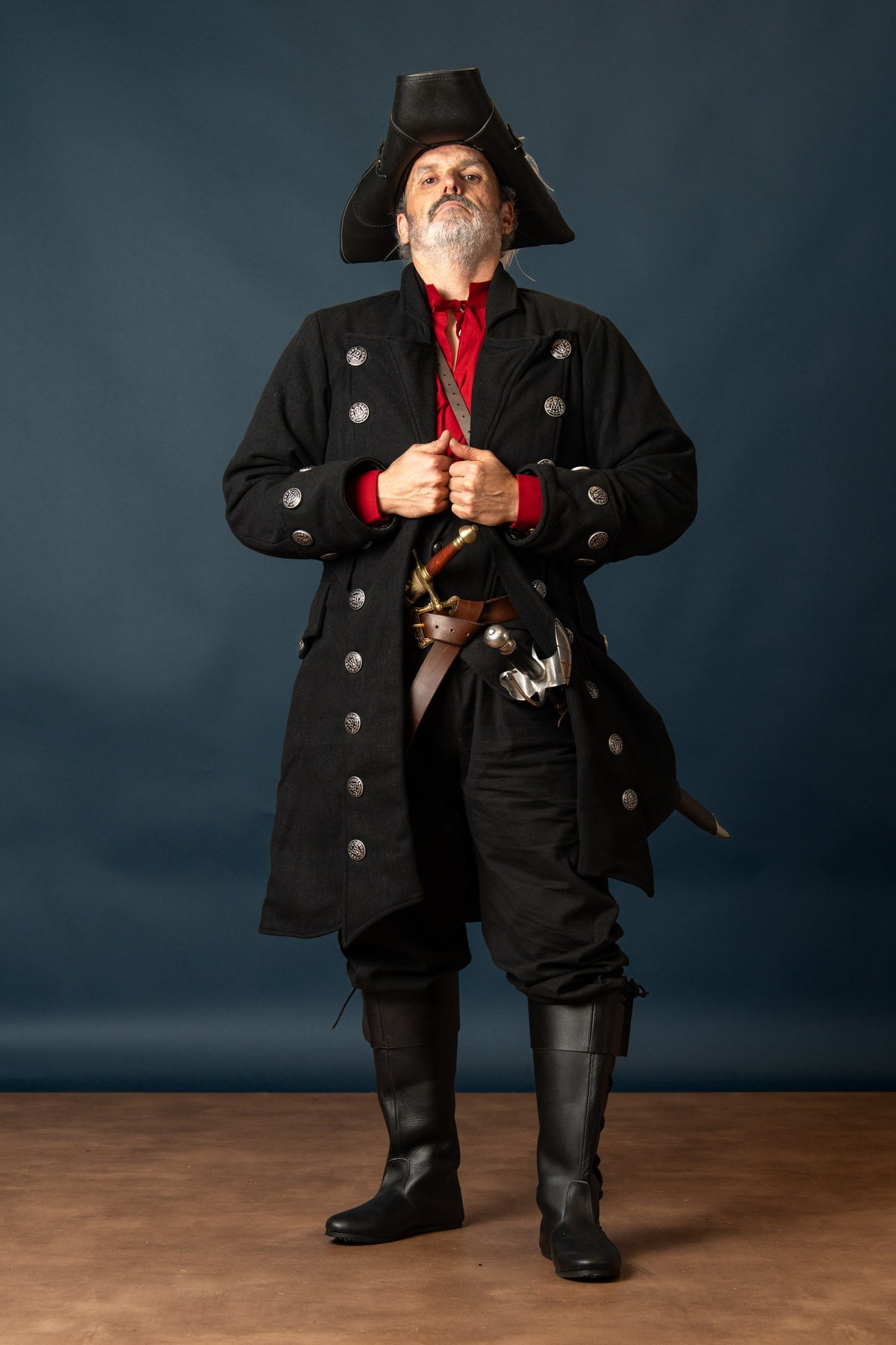 Justaucorps Antonio, ca. 1670–1700, wol, zwart
