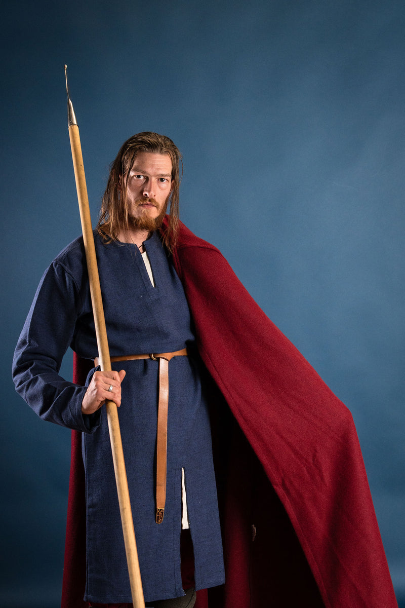 Long Viking tunic Hvitserk, blue