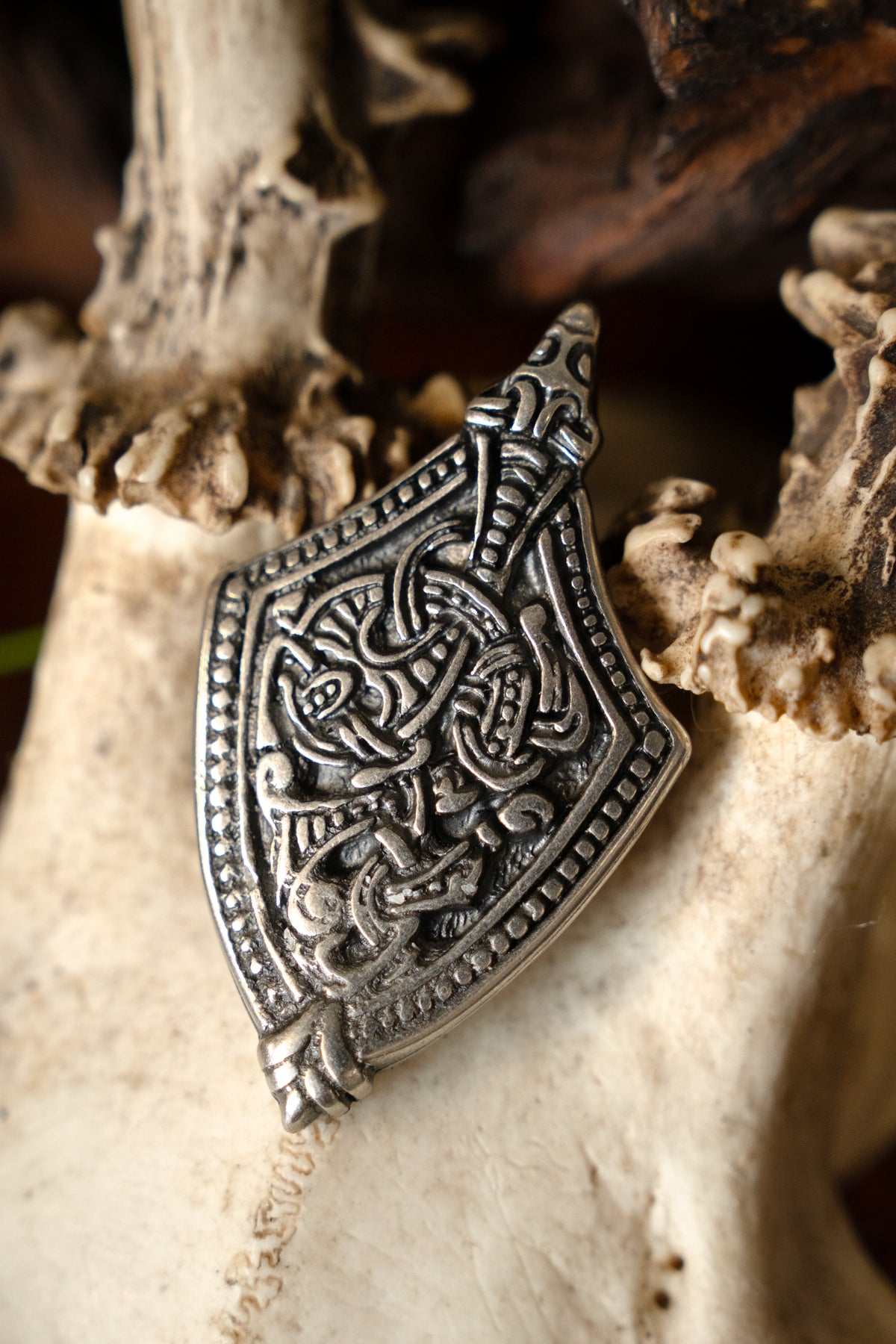 Bælteende York, forsølvet zamak