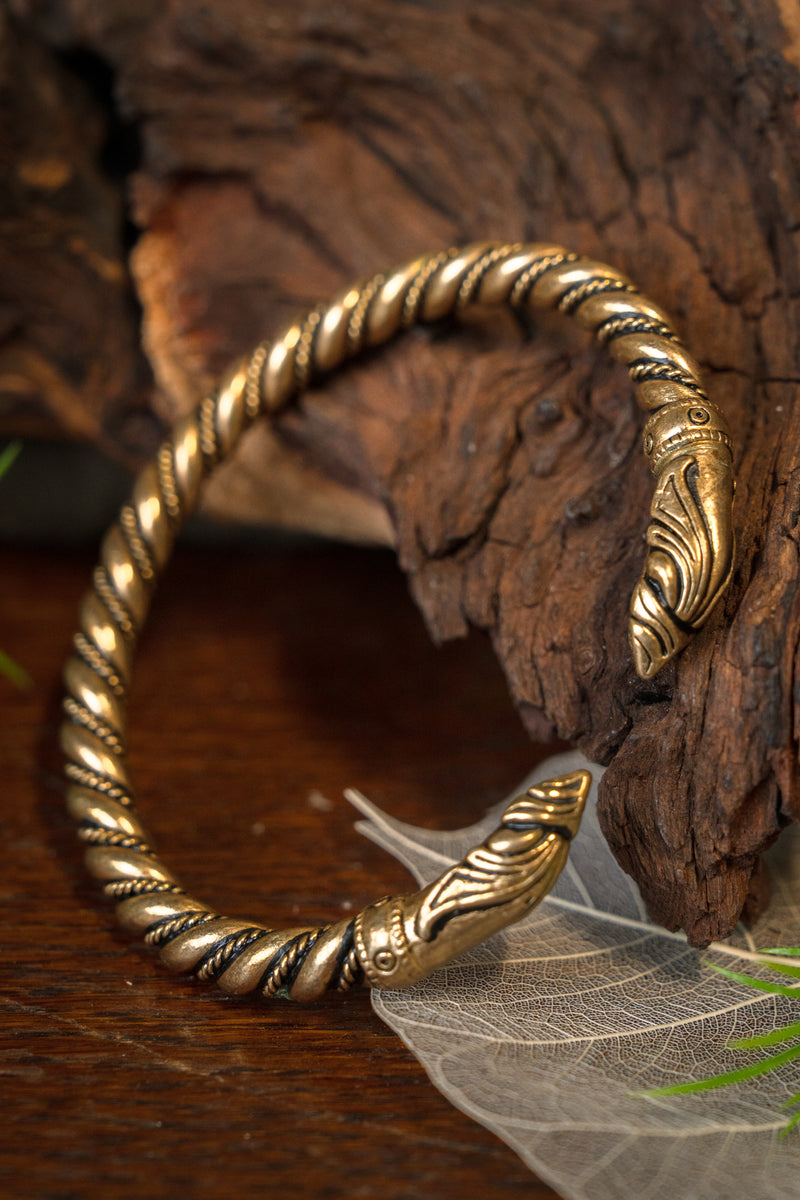 Wikinger Rabenarmband, Bronze