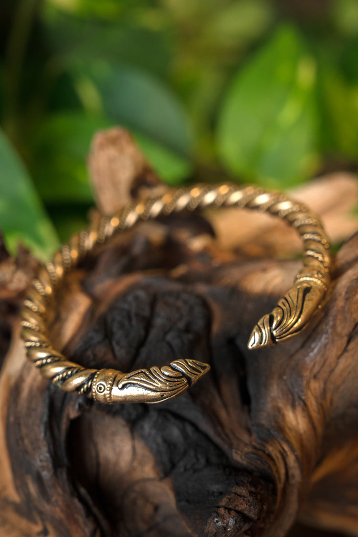 Wikinger Rabenarmband, Bronze