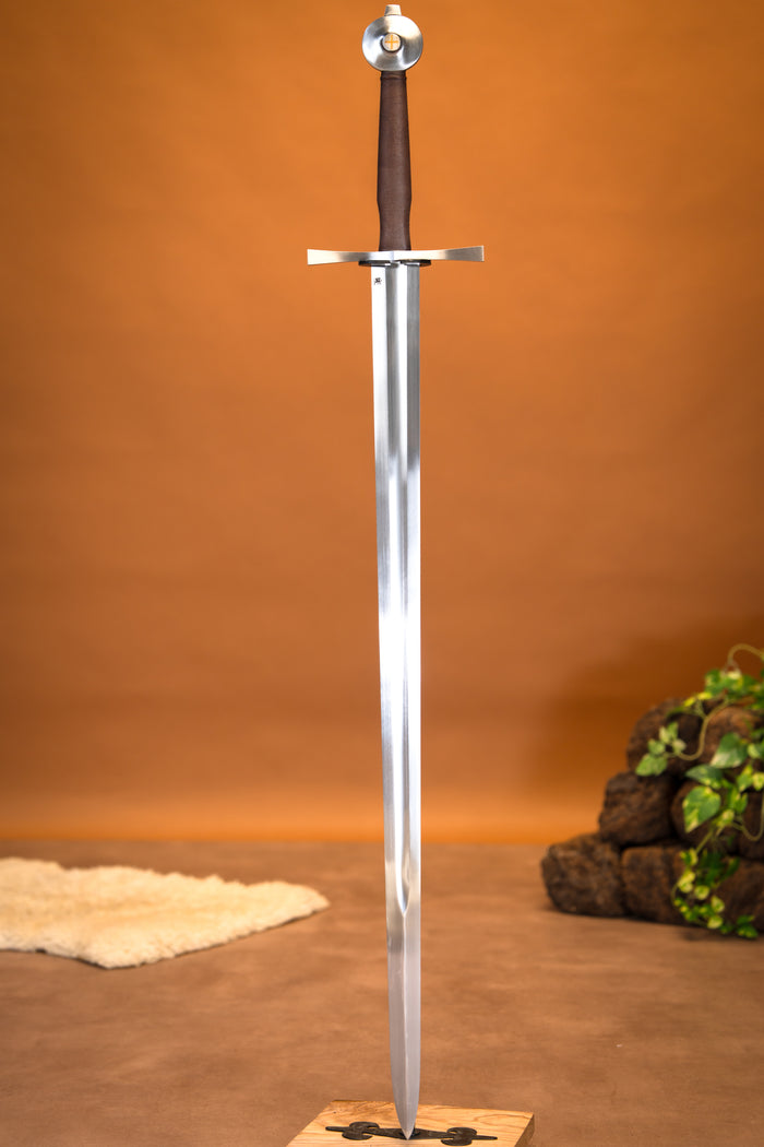 Miecz Temple Church, hartowany, półostry