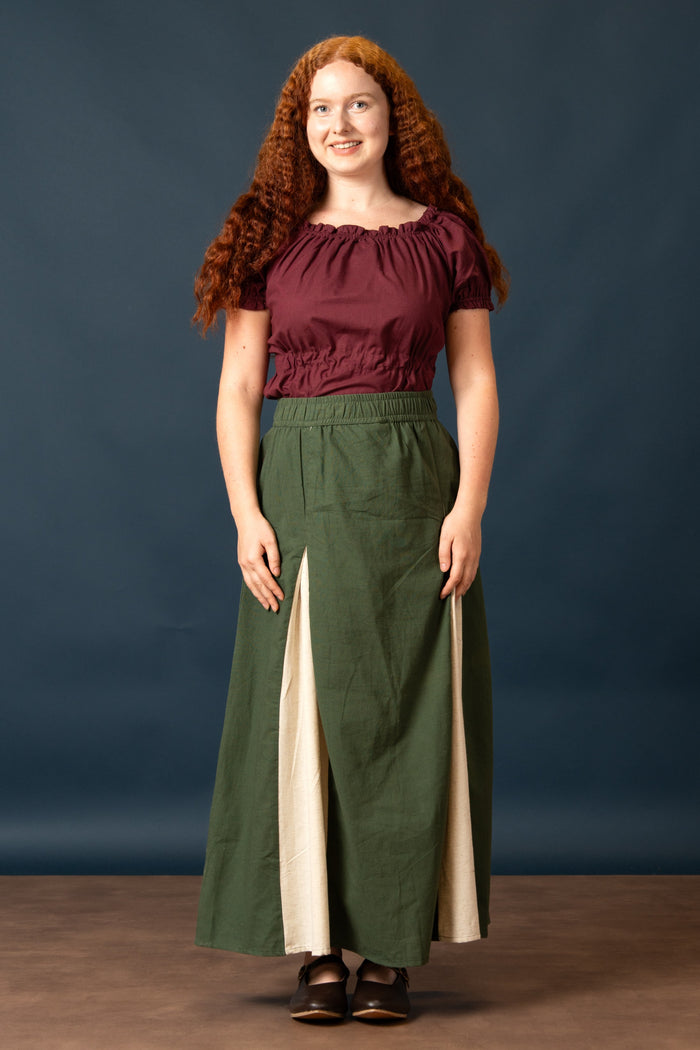 baroque blouse Kalina, bordeaux rouge