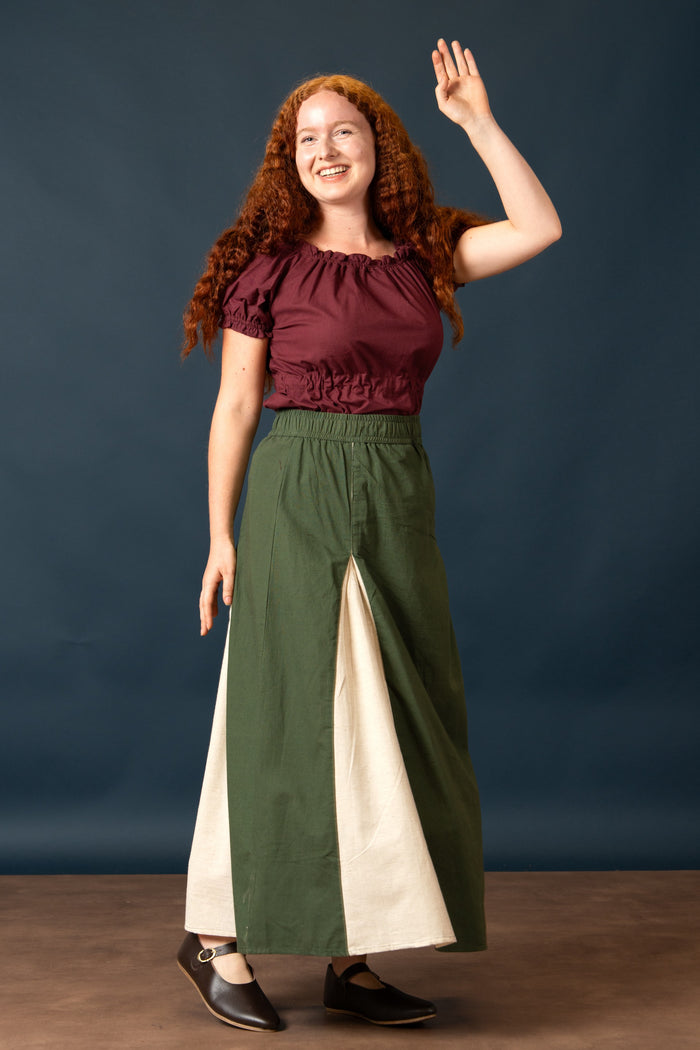 baroque blouse Kalina, bordeaux rouge
