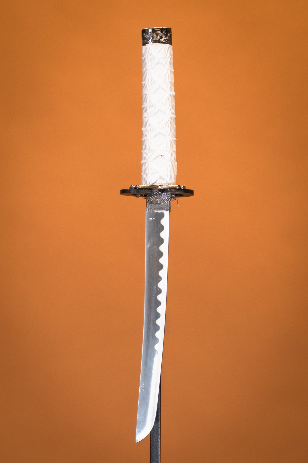 Katana, wakizashi & tanto dragon blanc, semi-tranchant