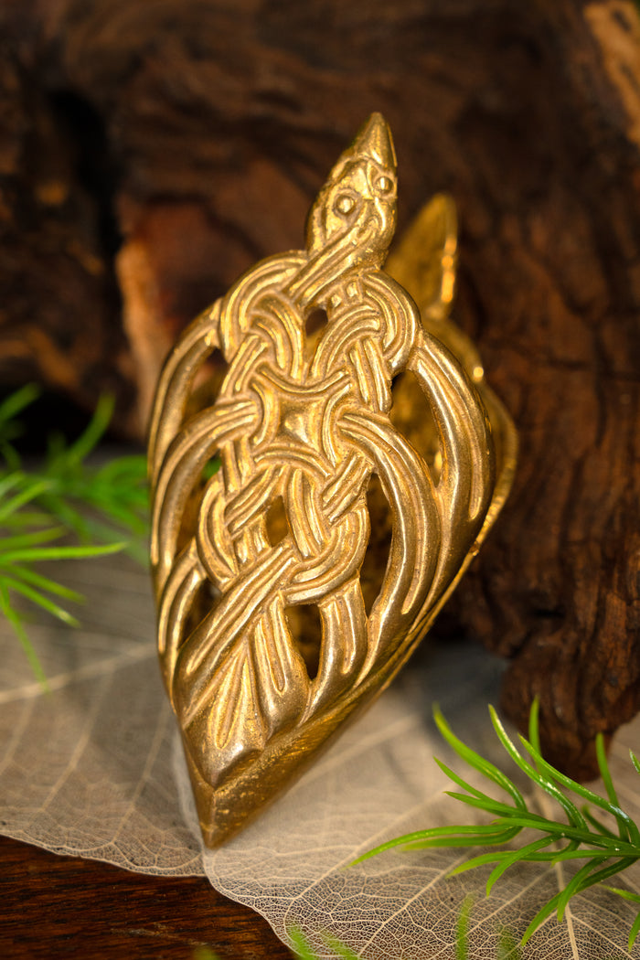 Viking scabbard chape Borre animal