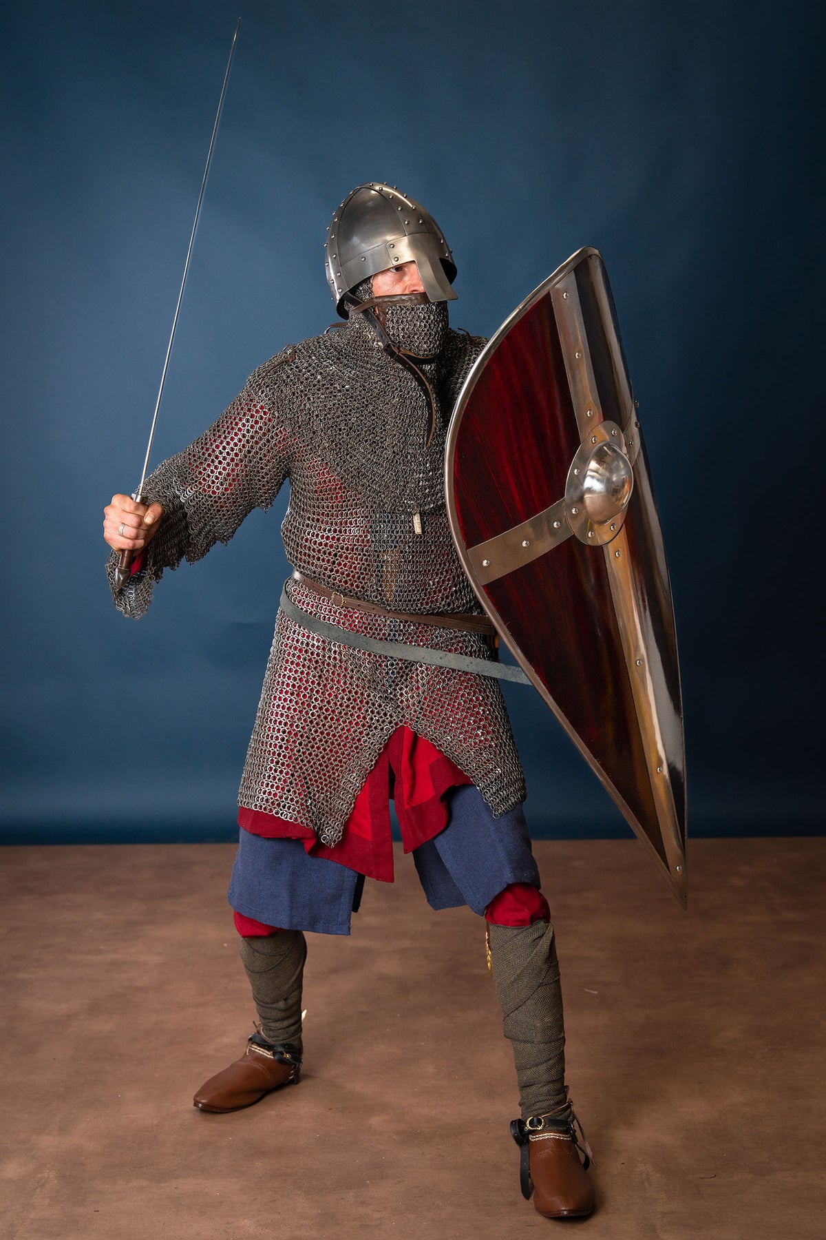 Bouclier normand en amande renforcé