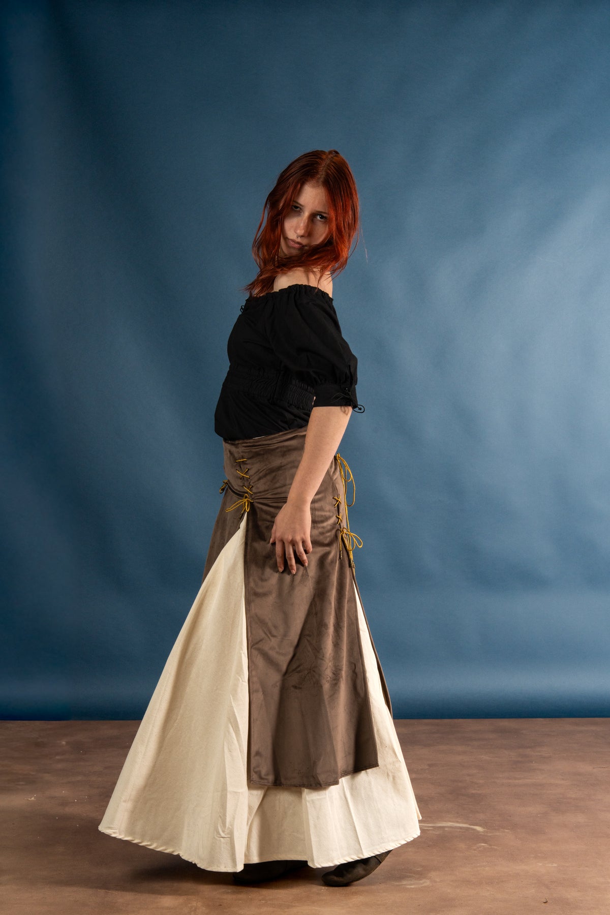 Isabela deluxe dubbele rok, bruin