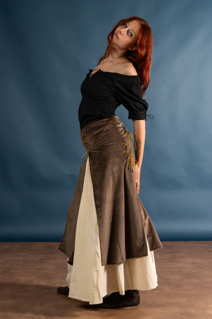 Blusa barroca Judyta, preta