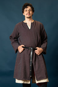 Woodland Normandische tuniek, katoen, bordeauxgrijs