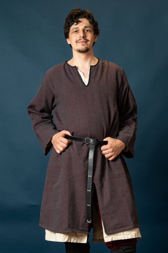 Woodland Normandische tuniek, katoen, bordeauxgrijs