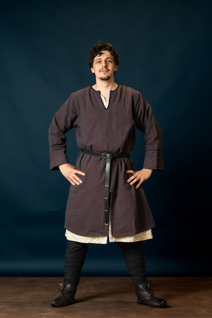 Woodland Normandische tuniek, katoen, bordeauxgrijs