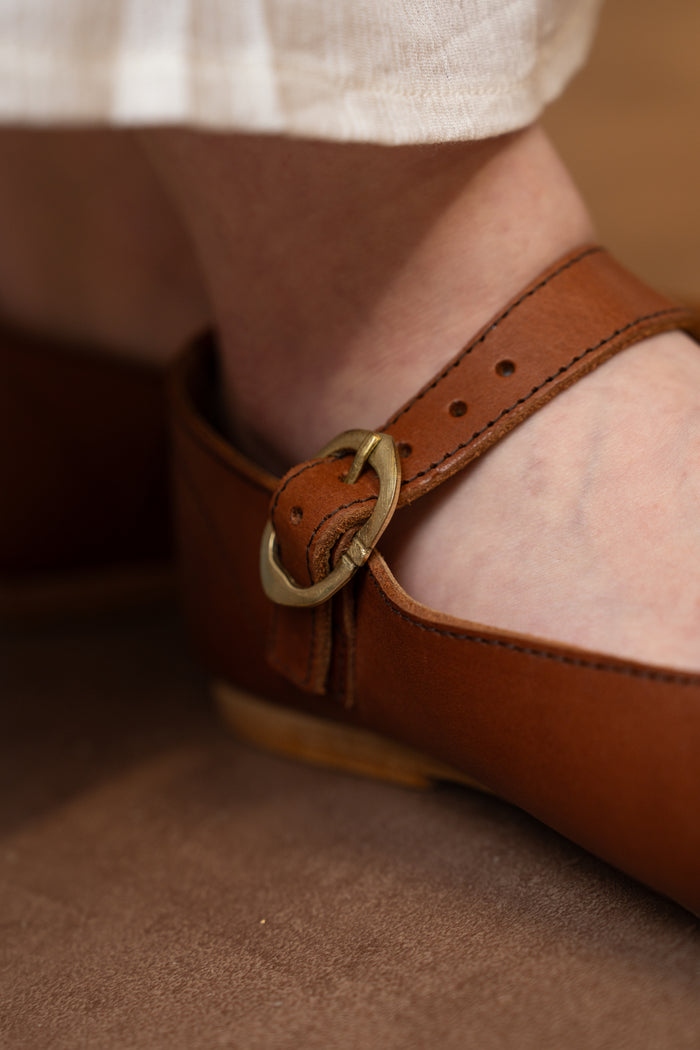 Duckbill shoes, 16th century, brown