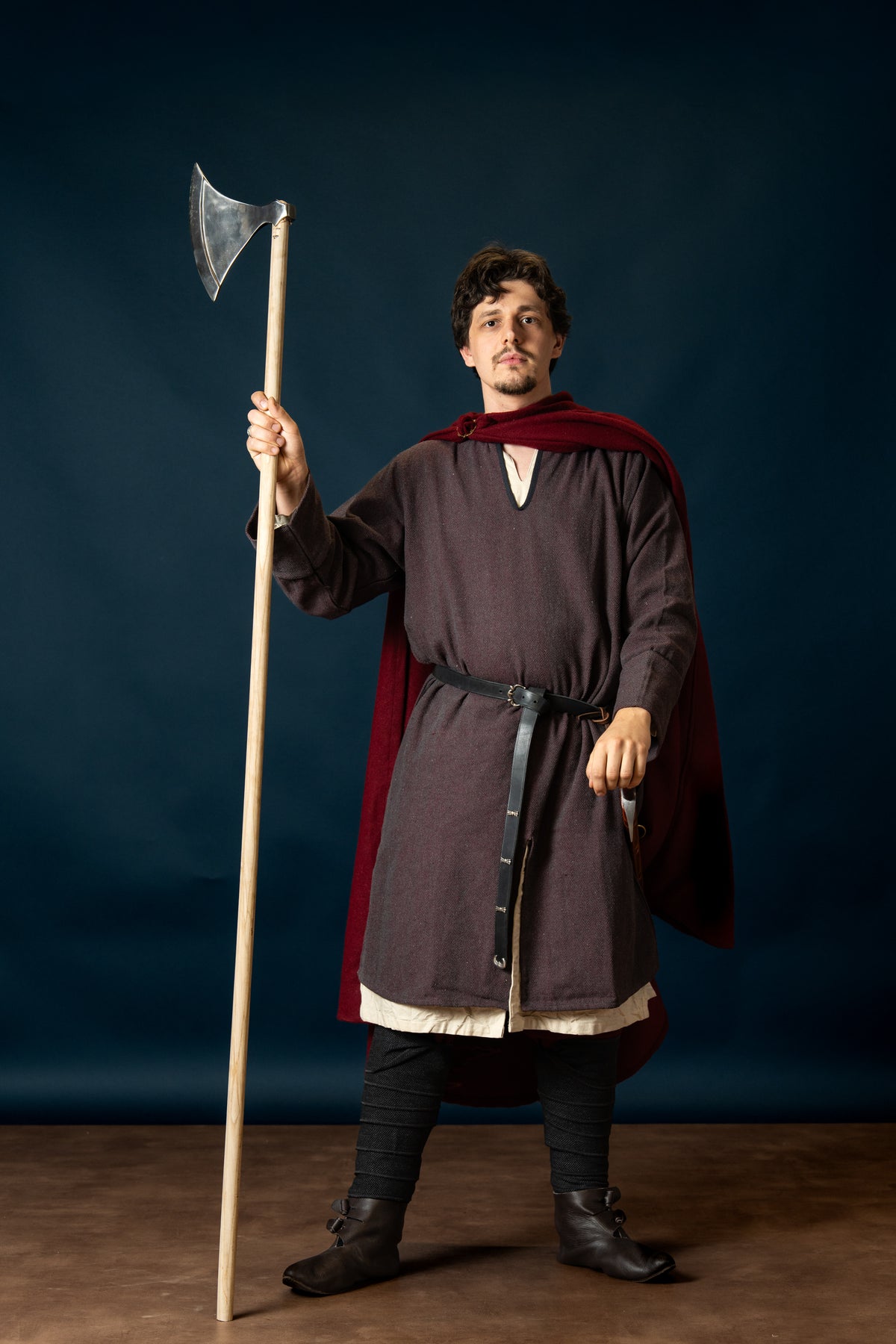 Woodland Normandische tuniek, katoen, bordeauxgrijs
