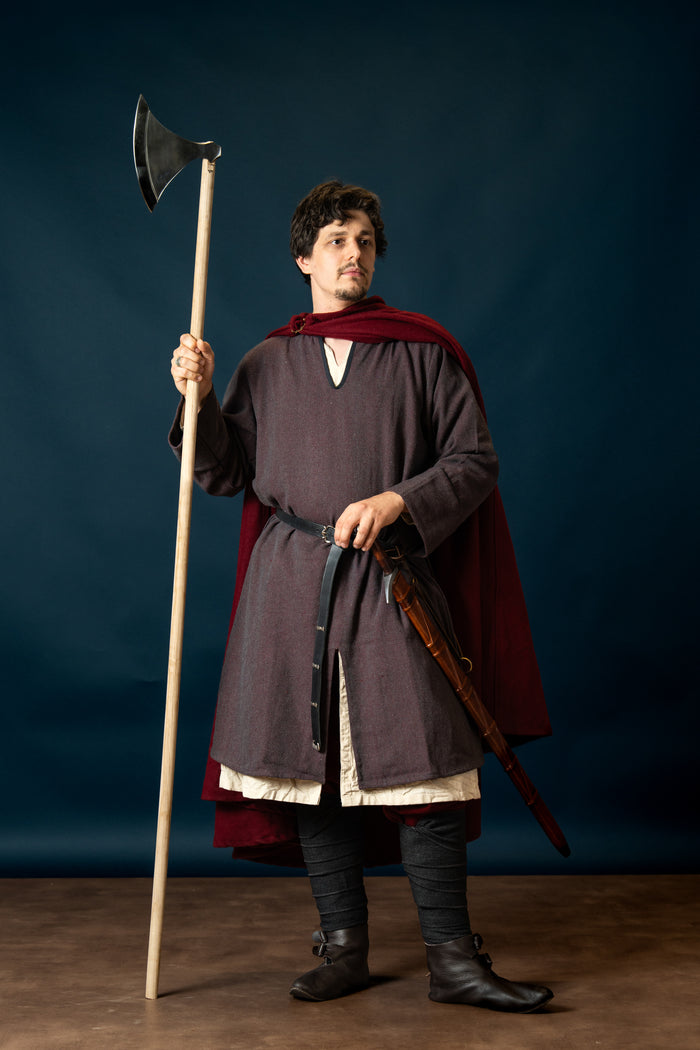 Woodland Normandische tuniek, katoen, bordeauxgrijs
