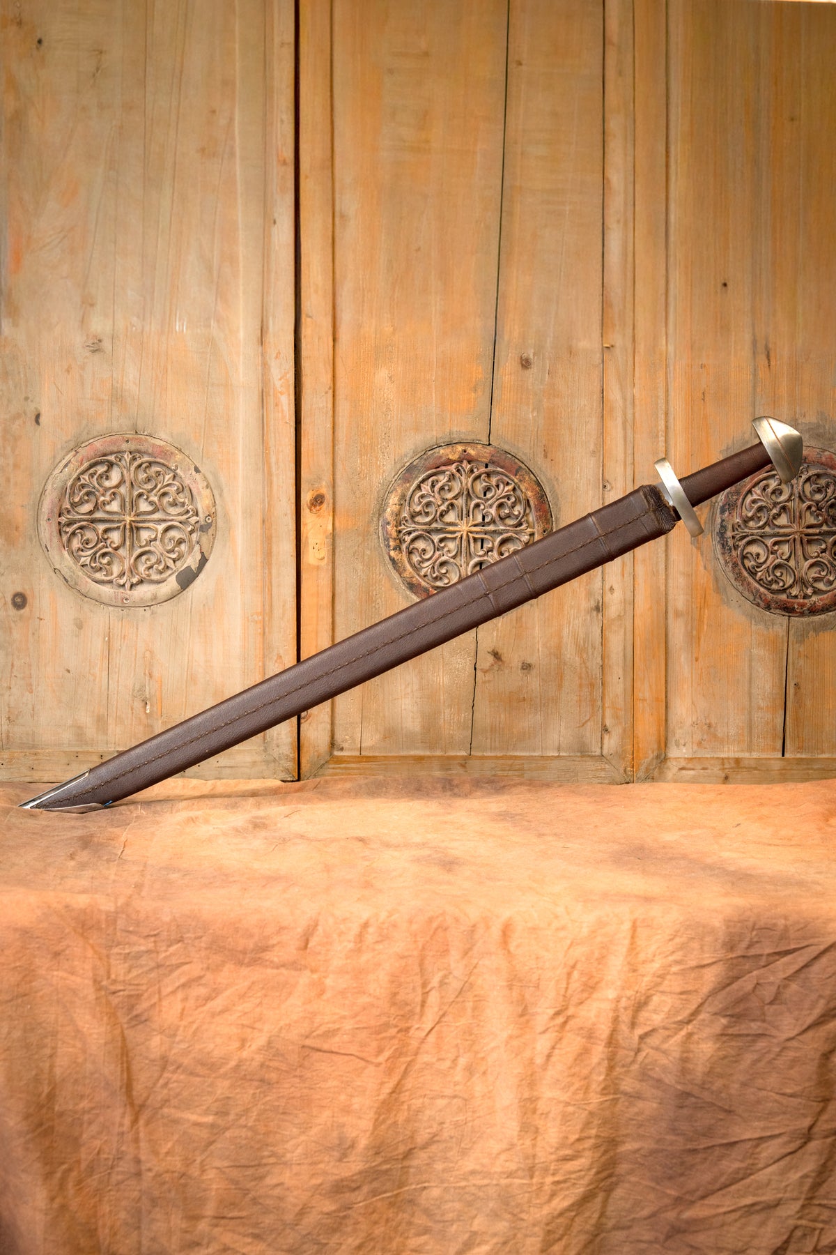 Épée Viking type H, à simple tranchant lame, semi-tranchant