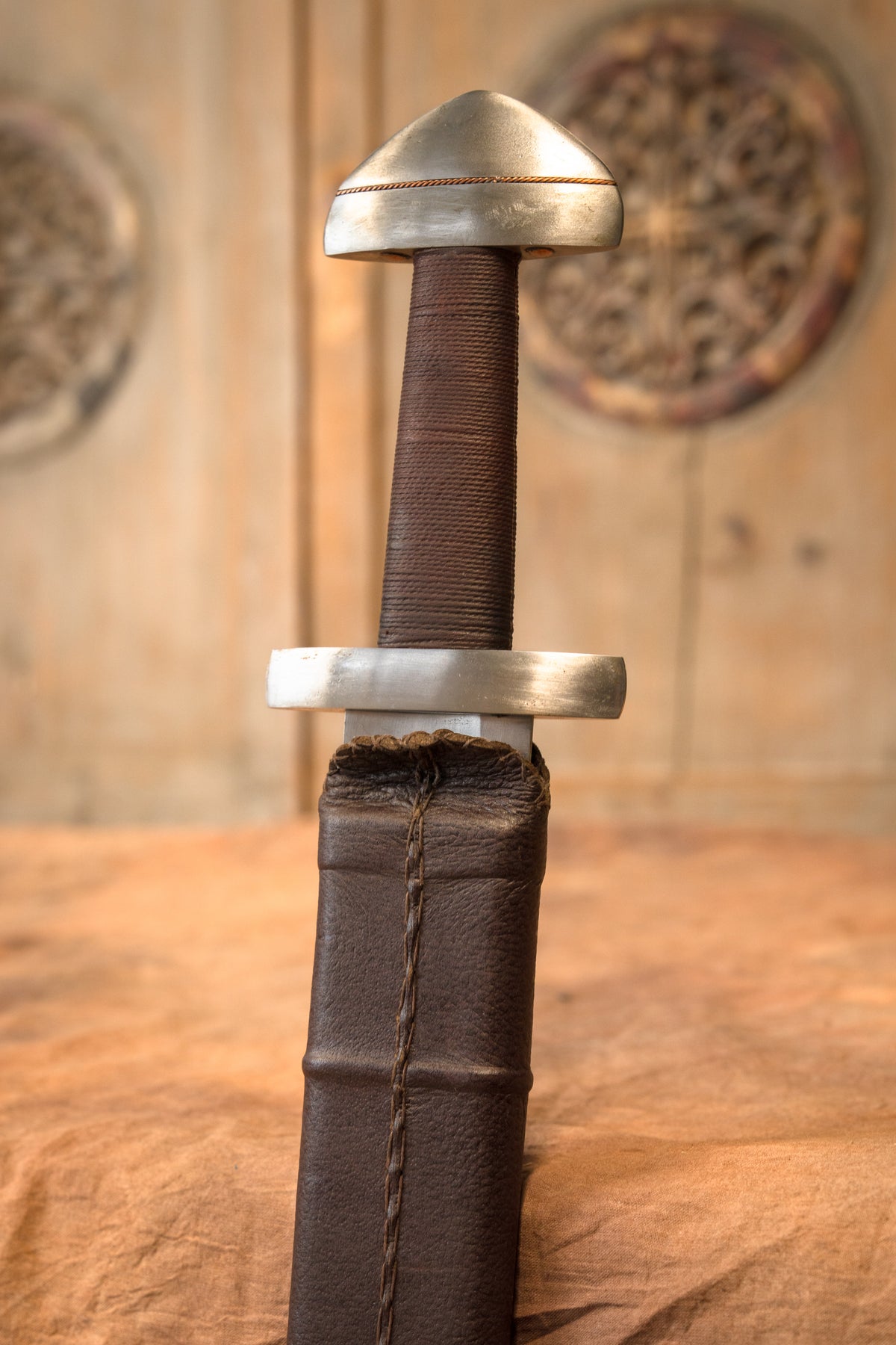 Épée Viking type H, à simple tranchant lame, semi-tranchant