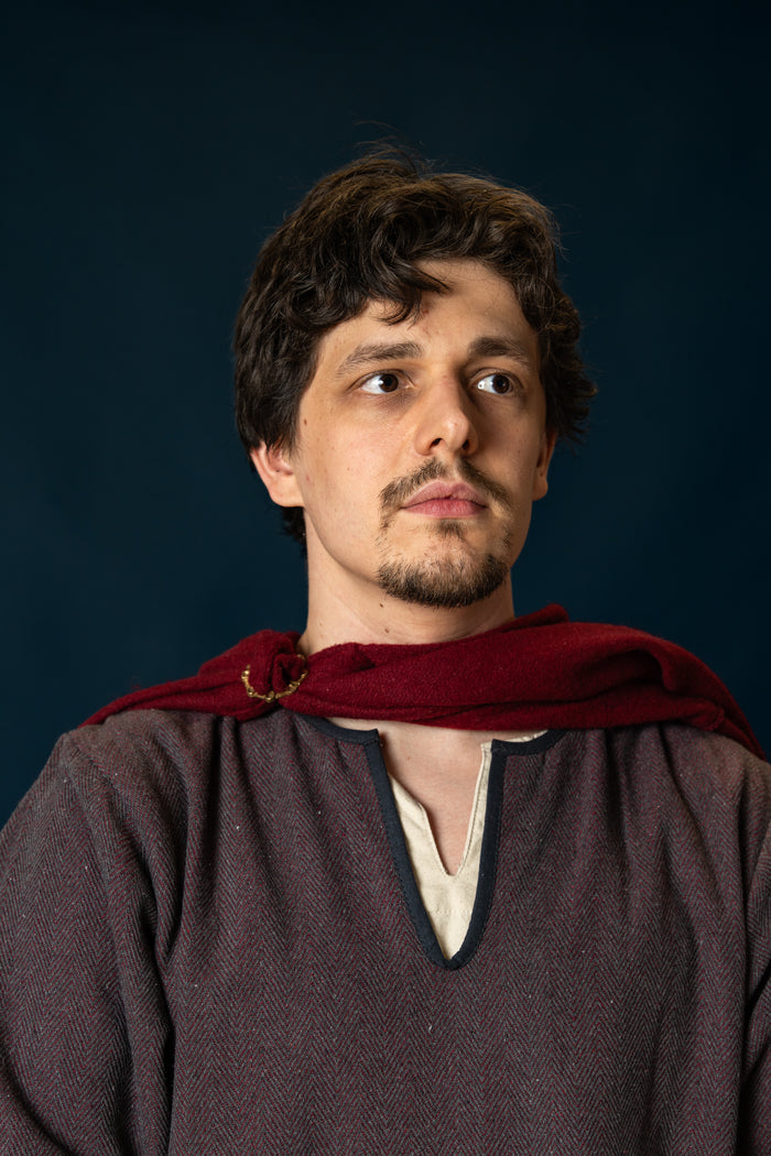 Woodland Normandische tuniek, katoen, bordeauxgrijs