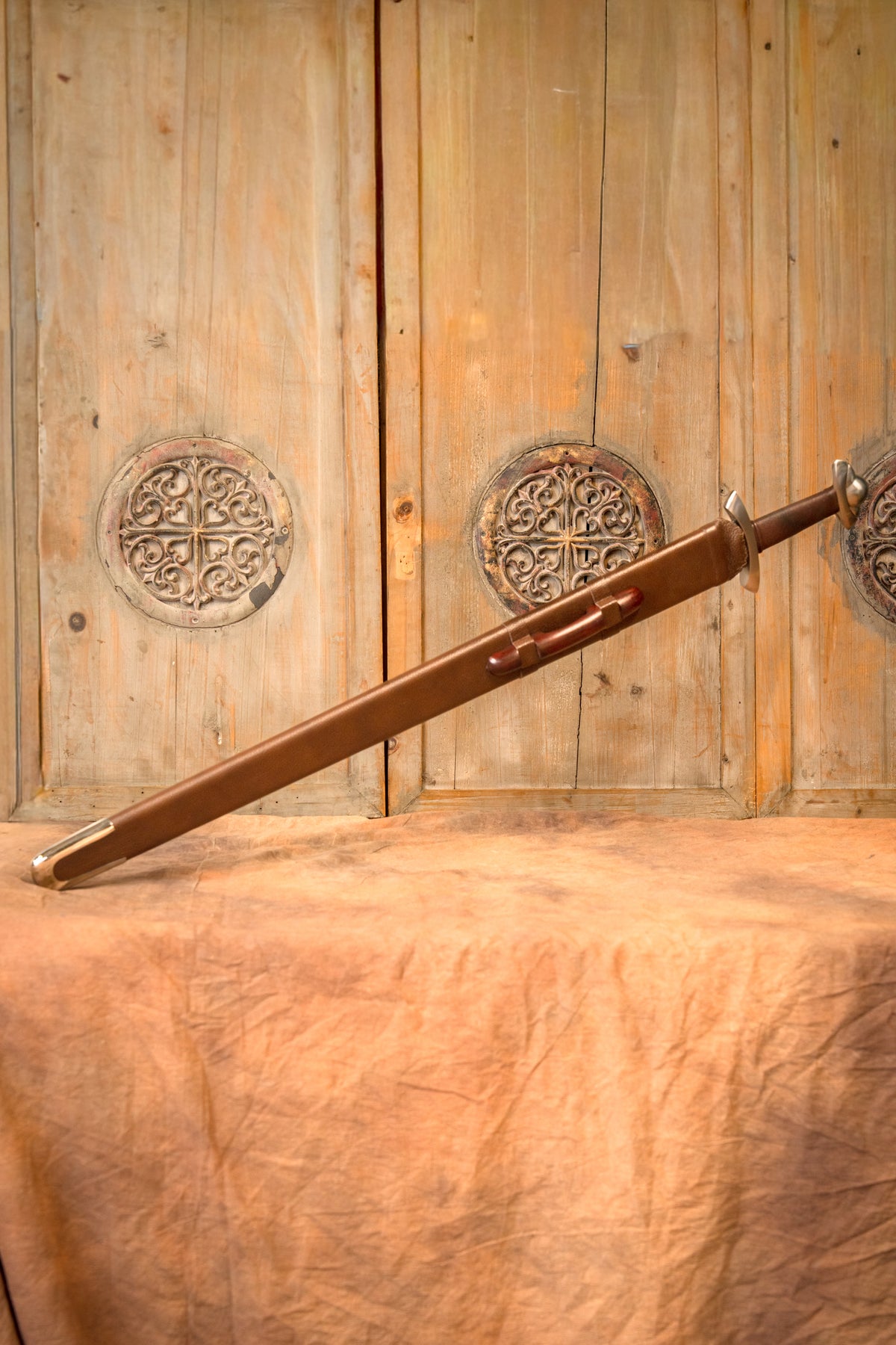 Viking sword Petersen type S, three lobed, semi-sharp