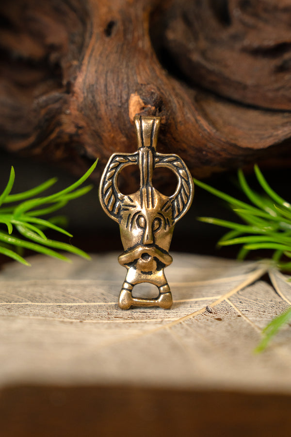 Viking Odin-amulet Ribe, brons