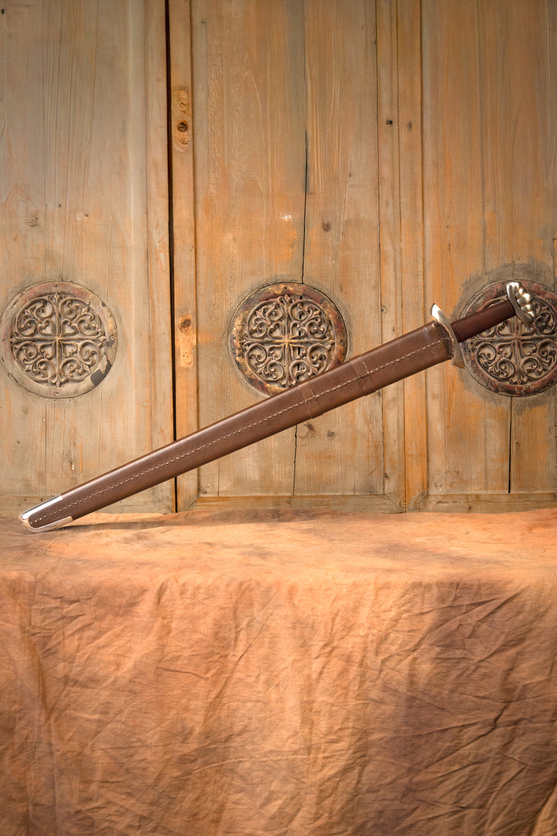 Spada vichinga Petersen tipo S, semi-affilata