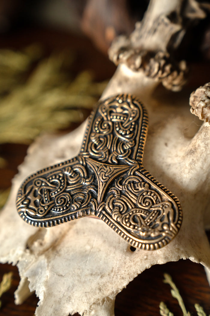 Viking brooch Tranby, bronze