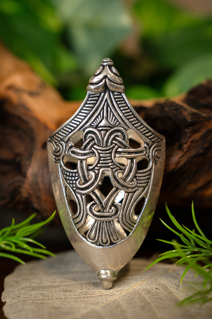 Puntera de vaina Valleberga, plateada