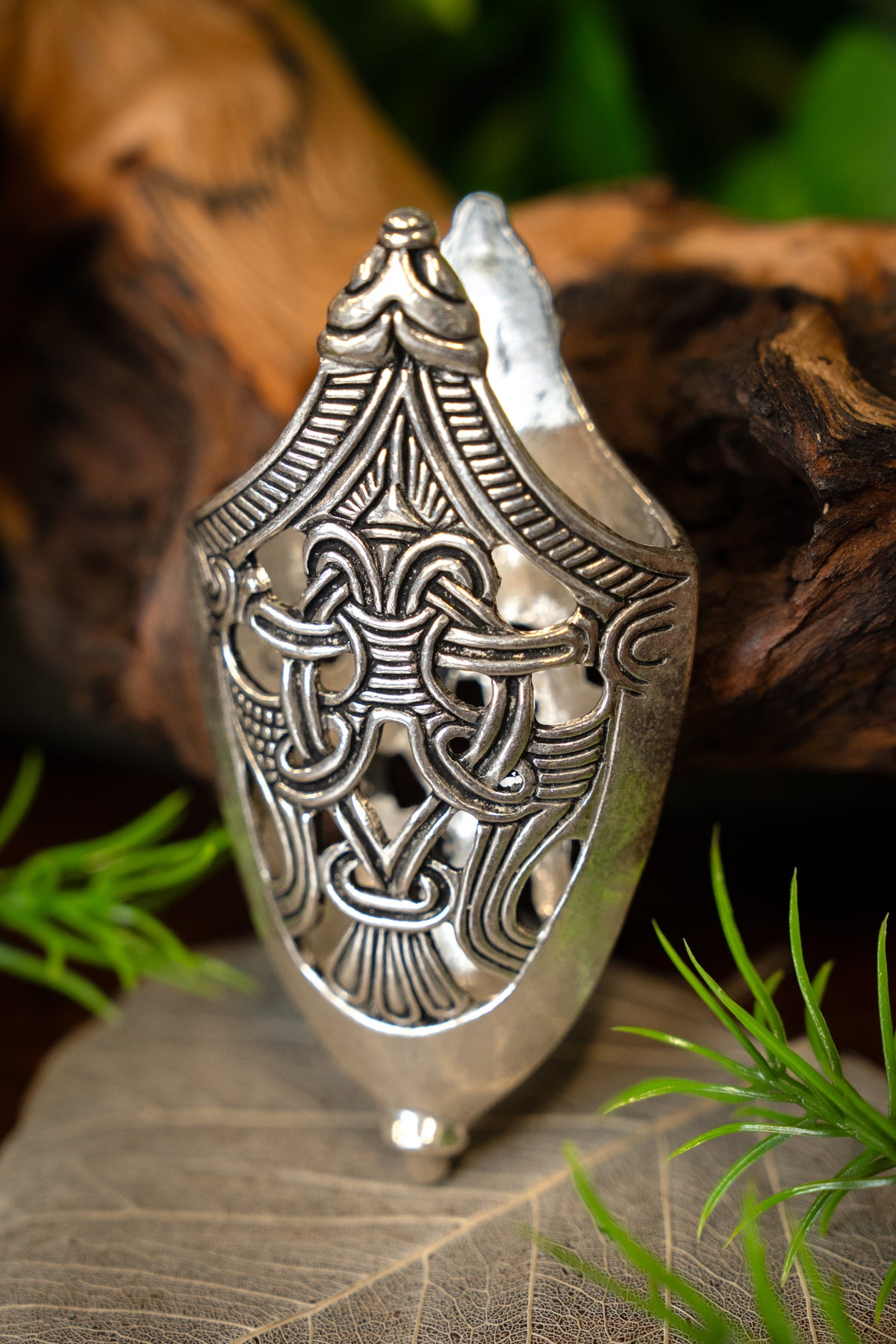 Puntera de vaina Valleberga, plateada