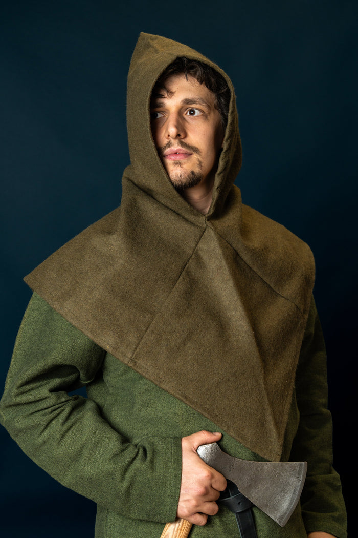 Kaproen Skjoldehamm, wolmix, herfstgroen