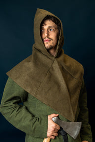 Chaperon Skjoldehamm, wool blend, autumn green
