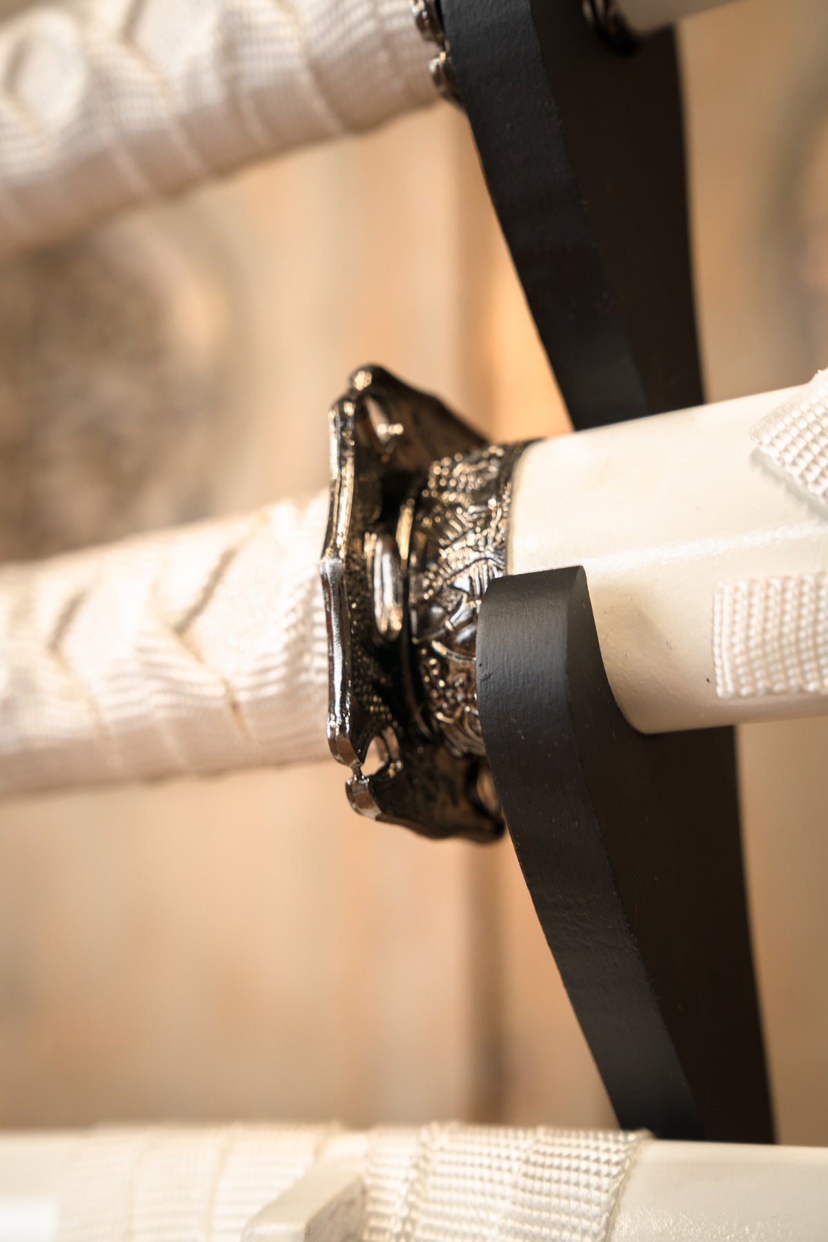 Katana, wakizashi & tanto dragon blanc, semi-tranchant