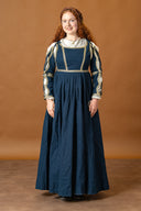 Italian gamurra, late 15th century, blue