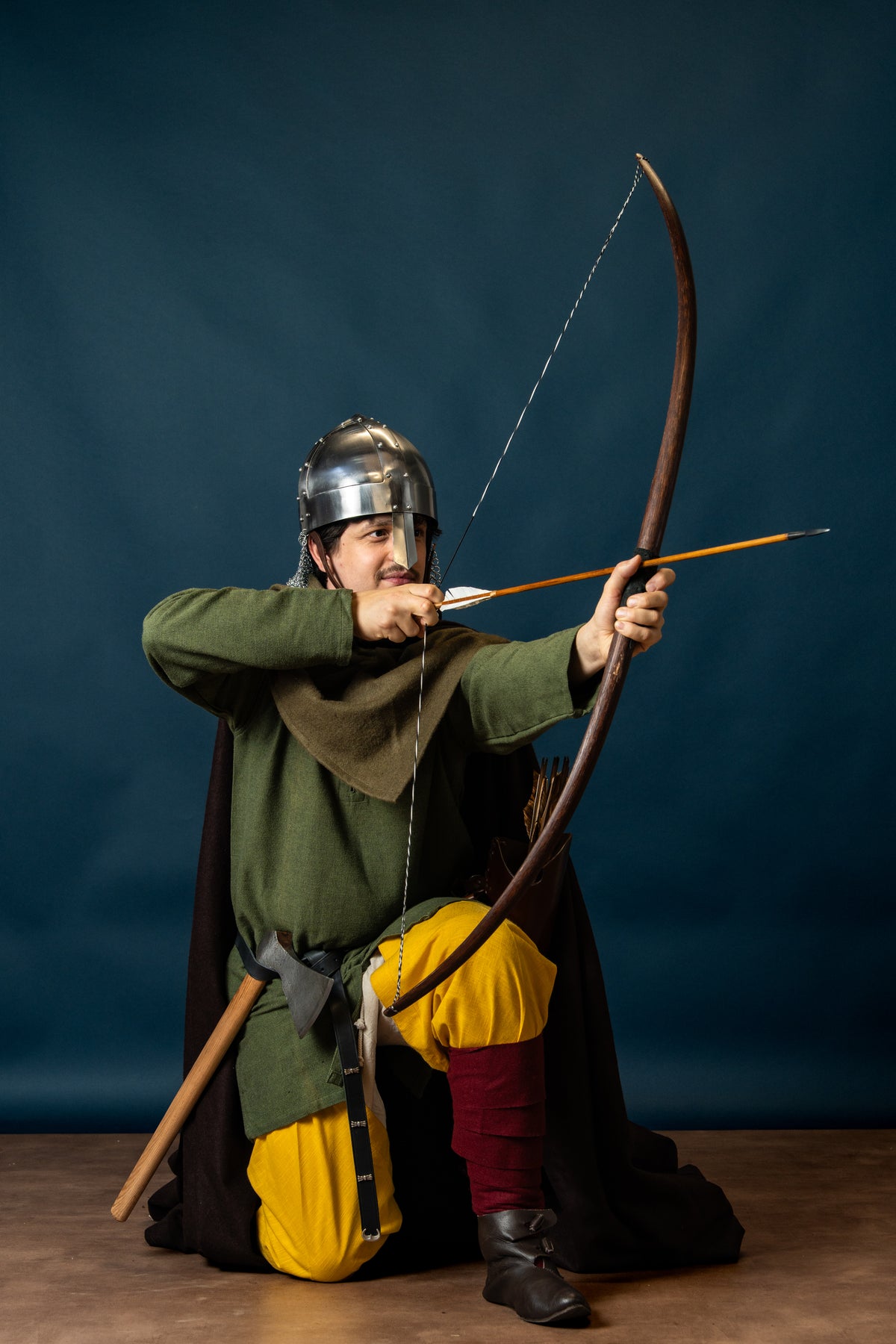 Wikinger-Spangenhelm mit Kettengeflecht, 1–1,2 mm