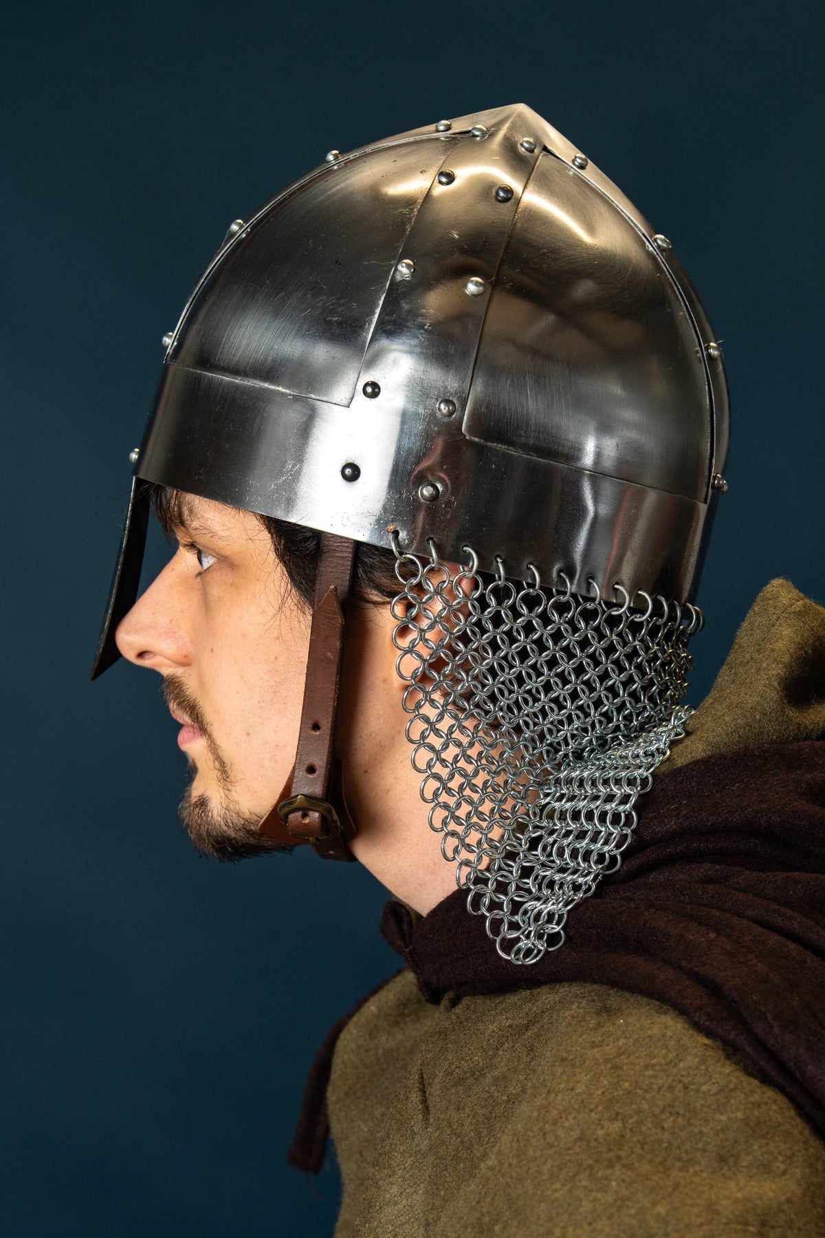 Wikinger-Spangenhelm mit Kettengeflecht, 1–1,2 mm
