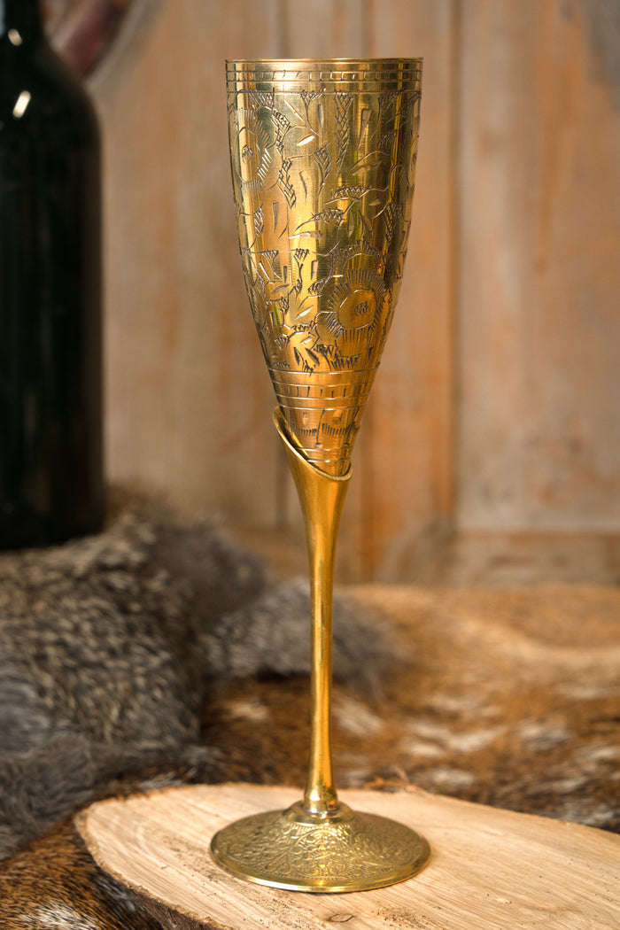 Calice in ottone del XV secolo