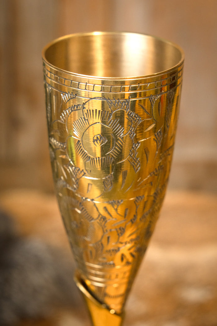 Calice in ottone del XV secolo