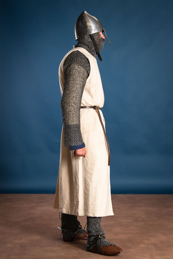 Historisches Templerüberkleid, creme
