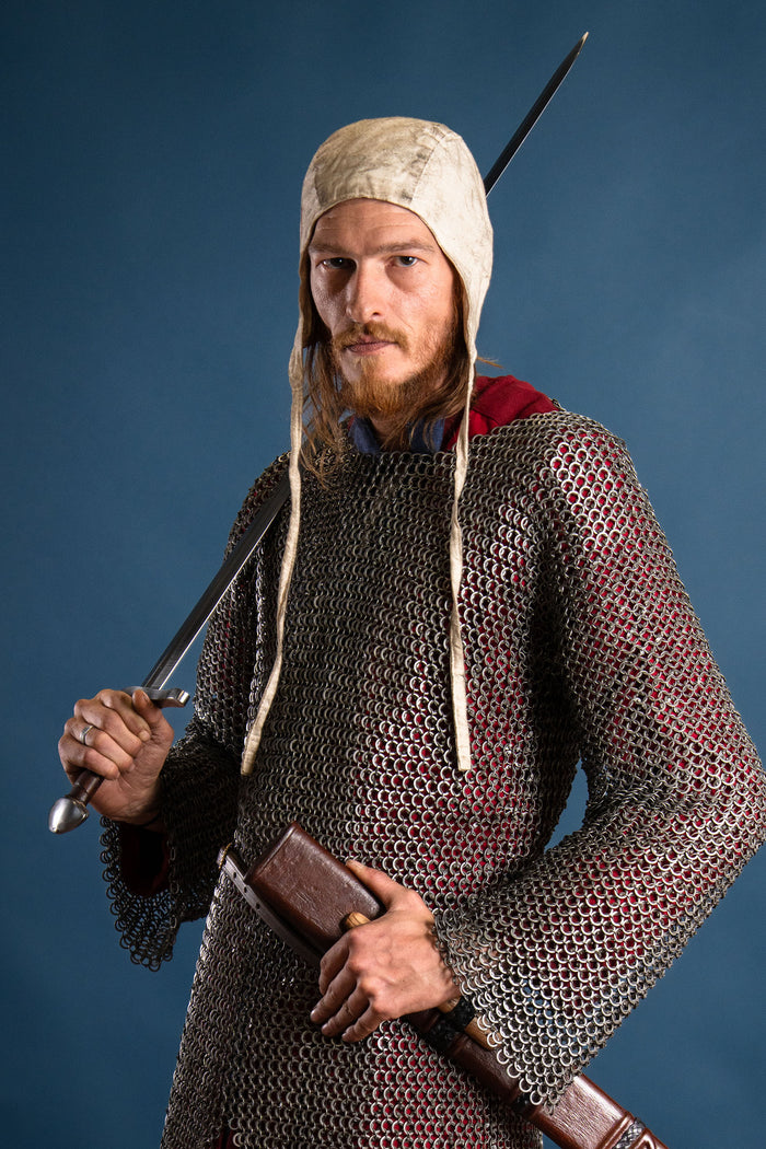 Medieval cap Jaspar, cream