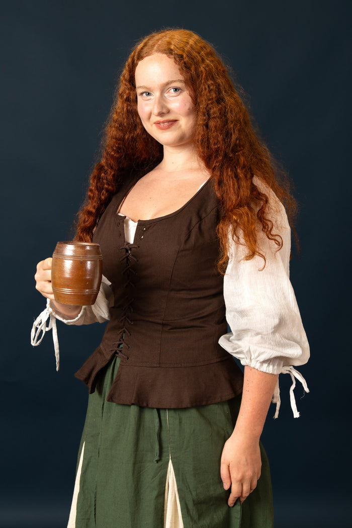 Damer dubbel Tilda, brun