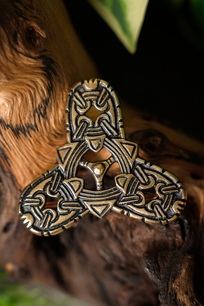 Borre style fibula Smolensk, bronze