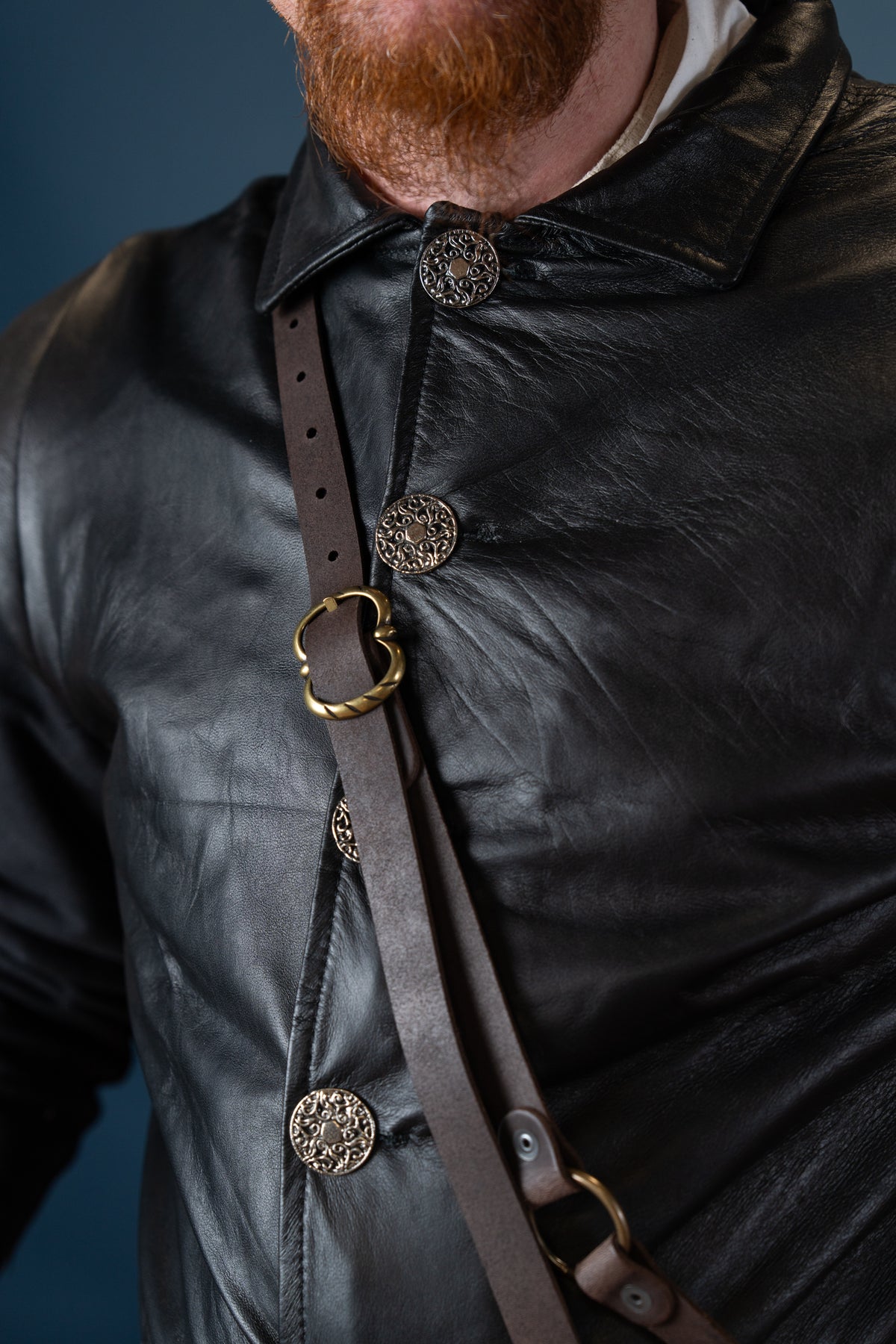 Leather jacket Tilly, 16th - 17th century, black