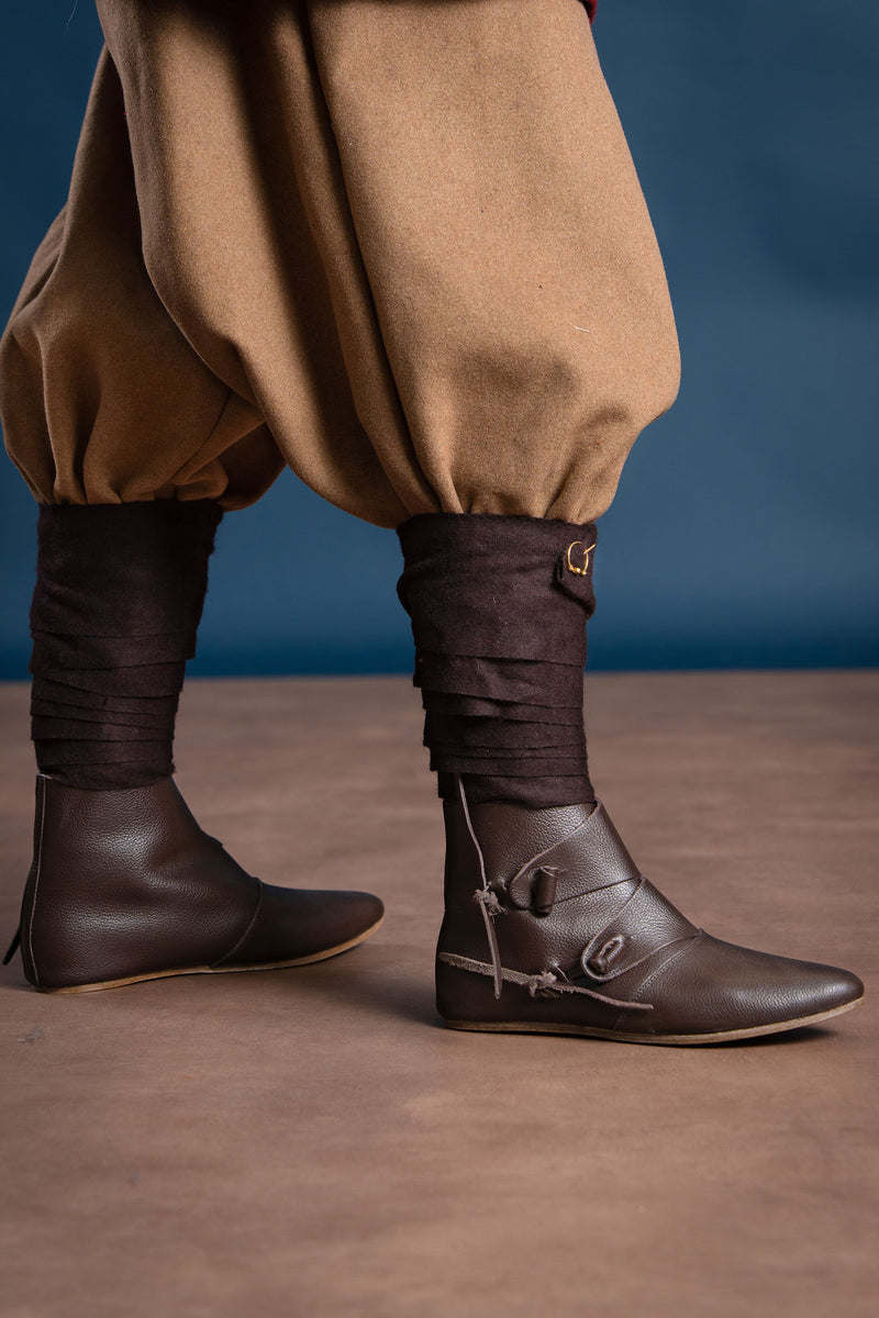 Wikińskie buty Knut, brązowe