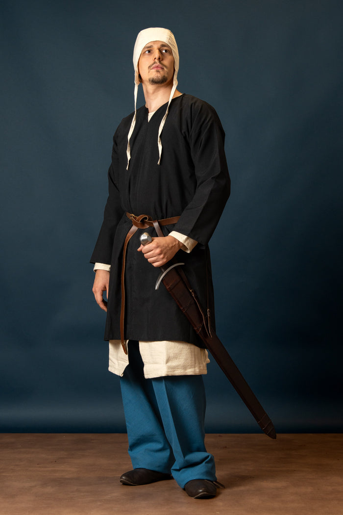 Normandy tunic, william, Linen - Black